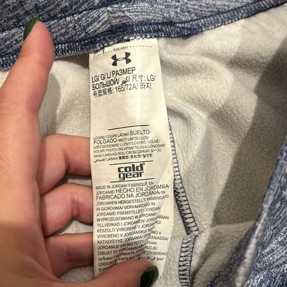 Under Armour Blue Rival Fleece Straight Leg Sweatpants, Size Large - Picture 5 of 8